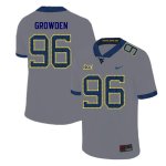 Men's West Virginia Mountaineers NCAA #96 Josh Growden Gray Authentic Nike 2019 Stitched College Football Jersey RJ15W06CX